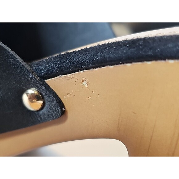 NEW Razz Matazz Women 8.5 Black Slip On Mules Clogs Heels Sandals Studs Y2K - Picture 7 of 9